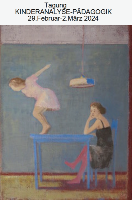 Cover indem ein gemaltes Kind vom Tisch springt während die Mutter zuschaut.